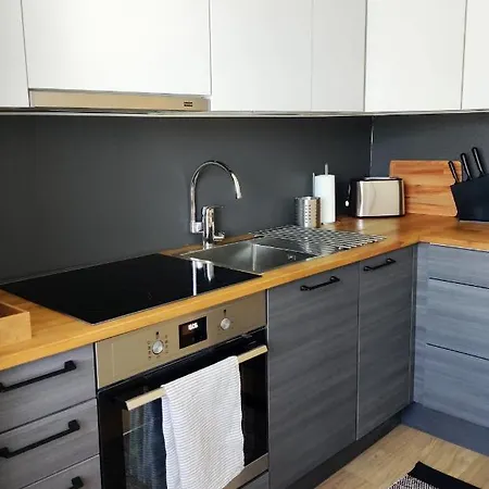 Trendy In The Heart Of Lahti, Free Parking アパート